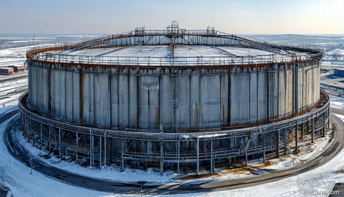 Антидроновая защита резервуара РВС-50000 Донецке — ЗОК ЗАСЛОН по СП 542
